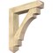 Ekena Millwork Merced Arts and Crafts Rough Sawn Bracket w/ Offset Brace, Douglas Fir, 8"W x 40"D x 44"H BKT0806X40X44MRC03RDF - alternate 1